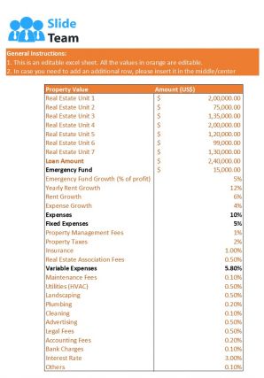 Real Estate Expense Sheet Excel Spreadsheet Worksheet Xlcsv XL Bundle V