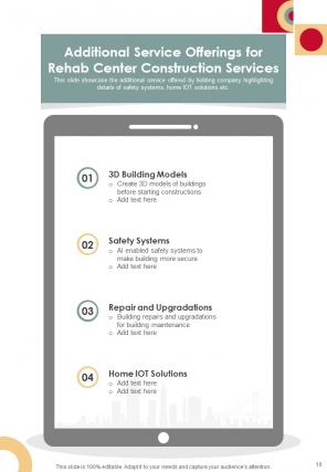 Rehab Center Construction Proposal Report Sample Example Document Multipurpose Engaging