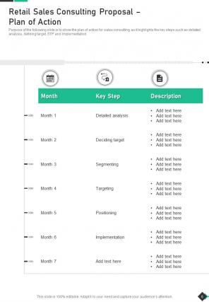 Retail sales consulting proposal sample document report doc pdf ppt