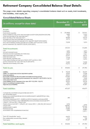 Retirement plans annual summary report template pdf doc ppt document report template