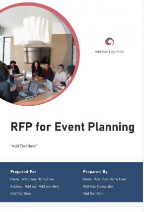 Rfp for event planning proposal sample document report doc pdf ppt