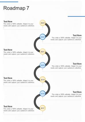 Roadmap Online And Offline Marketing Proposal One Pager Sample Example Document