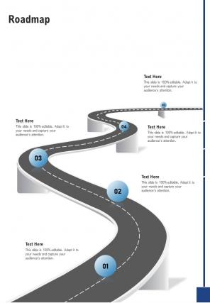 Roadmap Pricing Proposal One Pager Sample Example Document