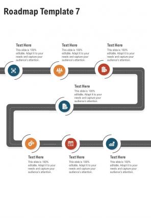 Roadmap Template Commercial Proposal One Pager Sample Example Document