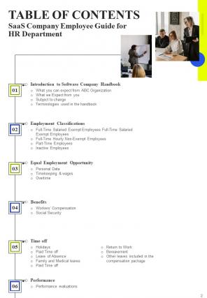 SaaS Company Employee Guide For HR Department HB V Visual Engaging