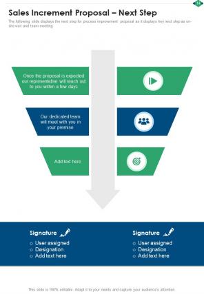 Sales increment proposal example document report doc pdf ppt