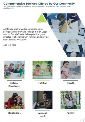 Sample head start annual report pdf doc ppt document report template