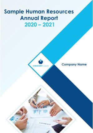 Sample Human Resources Annual Report Pdf Doc Ppt Document Report Template