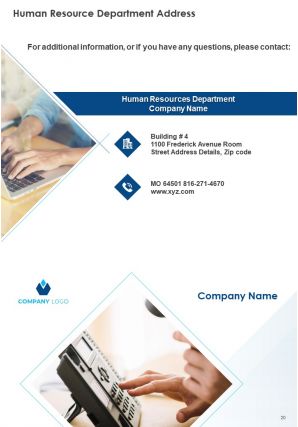 Sample Human Resources Annual Report Pdf Doc Ppt Document Report Template