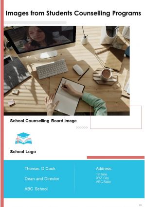 Sample school counseling annual report pdf doc ppt document report template