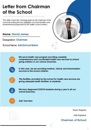 Sample school health services annual report pdf doc ppt document report template