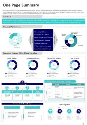 Companys annual report with economy overview pdf doc ppt document report template