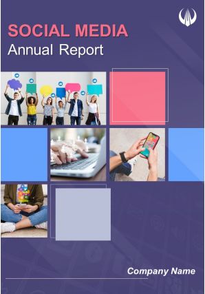 Social media annual report template pdf doc ppt document report template