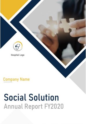 Social solution annual report template pdf doc ppt document report template