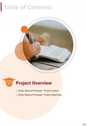 Study stipend proposal example document report doc pdf ppt