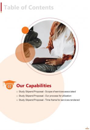 Study stipend proposal example document report doc pdf ppt