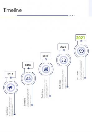 Timeline Marketing Strategy Proposal One Pager Sample Example Document