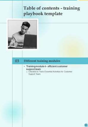 Training Playbook Template Report Sample Example Document