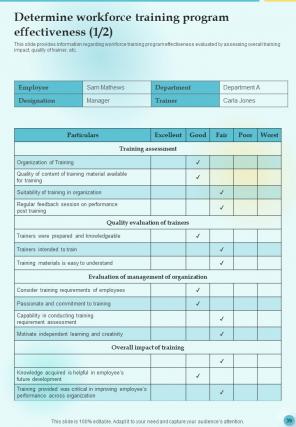 Training Playbook Template Report Sample Example Document