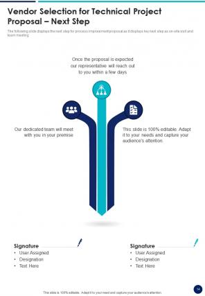 Vendor selection for technical project proposal example document report doc pdf ppt