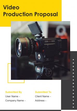 Video Production Proposal Example Document Report Doc Pdf Ppt