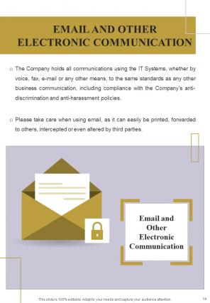 Workplace Policy A4 Guide For Employees HB V Adaptable Template