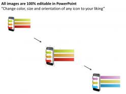 0115 graphic of mobile icons for data flow powerpoint template