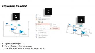 0115 roadmap timeline with five flags powerpoint template