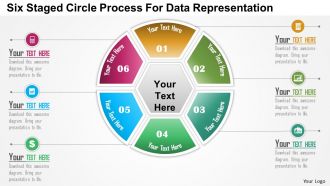 0115 six staged circle process for data representation powerpoint template