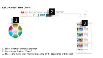 0115 six staged circle process for data representation powerpoint template