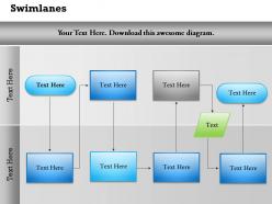 8205362 style essentials 2 swimlanes 1 piece powerpoint presentation diagram infographic slide