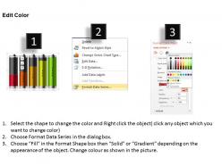 0414 battery charging business column chart powerpoint graph