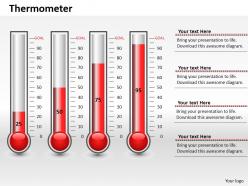 0414 business growth thermometer chart powerpoint graph