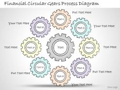 0414 consulting diagram financial circular gears process diagram powerpoint template