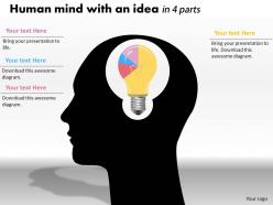 0414 idea of brain pie chart illustration powerpoint graph