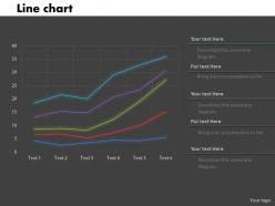 0414 line chart for data analysis powerpoint graph