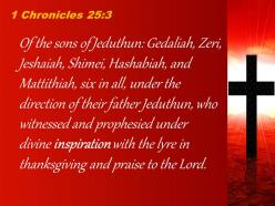 0514 1 chronicles 253 who prophesied using the harp powerpoint church sermon