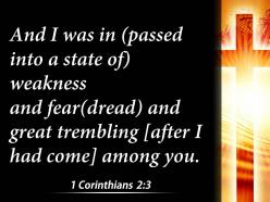 0514 1 corinthians 23 weakness with great fear powerpoint church sermon