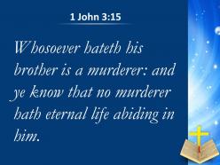 0514 1 john 315 anyone who hates a fellow believer powerpoint church sermon