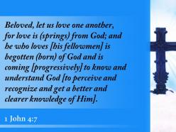 0514 1 john 47 love one another for love powerpoint church sermon