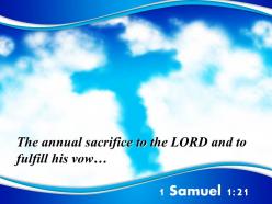 0514 1 samuel 121 the annual sacrifice to the lord powerpoint church sermon