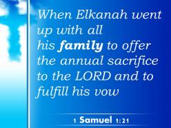 0514 1 samuel 121 the annual sacrifice to the lord powerpoint church sermon