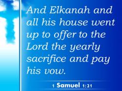 0514 1 samuel 121 the annual sacrifice to the lord powerpoint church sermon