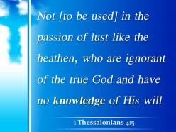 0514 1 thessalonians 45 not in passionate lust like powerpoint church sermon