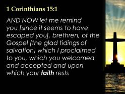 0514 1corinthians 151 you of the gospel powerpoint church sermon