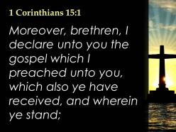 0514 1corinthians 151 you of the gospel powerpoint church sermon