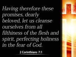 0514 2 corinthians 71 perfecting holiness out powerpoint church sermon