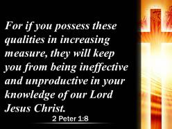 0514 2 peter 18 unproductive in your knowledge power powerpoint church sermon