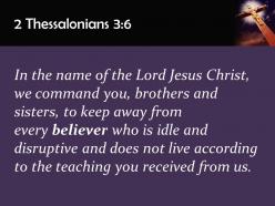 0514 2 thessalonians 36 in the name of the lord powerpoint church sermon