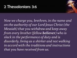 0514 2 thessalonians 36 in the name of the lord powerpoint church sermon